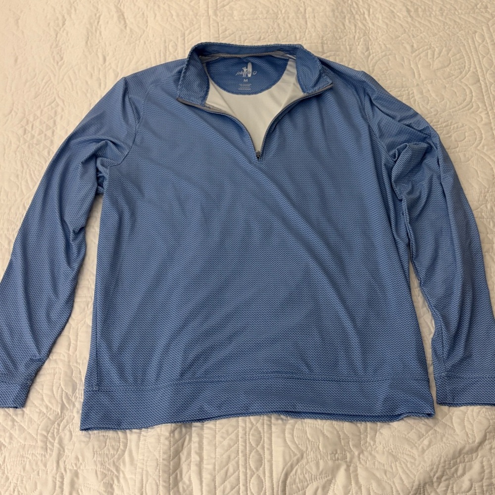 Johnnie-O Hurricane 1/4 zip. Size Medium in Lake color